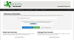 Desktop Screenshot of crazywebhosting.com
